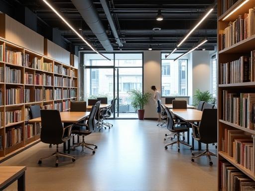 Modern office interior of a publishing house